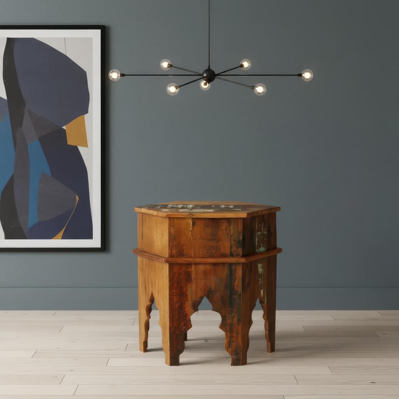 RECLAIMED WOOD END TABLE / NIGHTSTAND