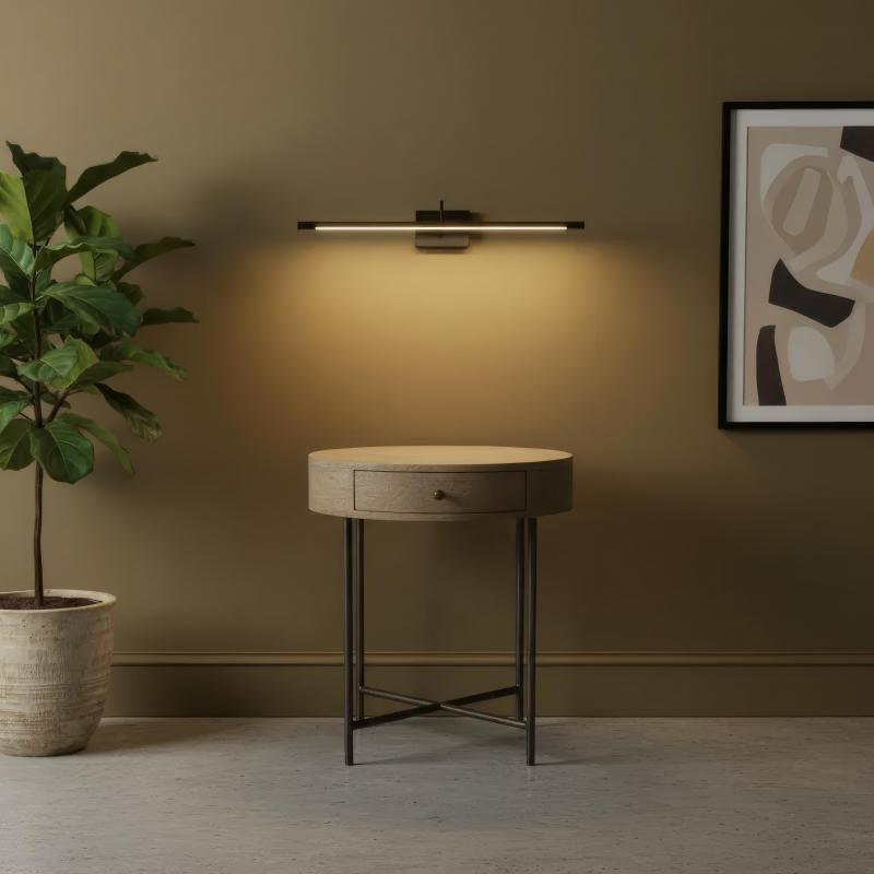 SET OF 2 SOLID WOOD & IRON END TABLES