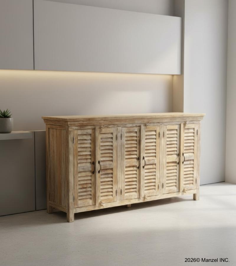 SOLID RECLAIMED TEAK WOOD SIDEBOARD