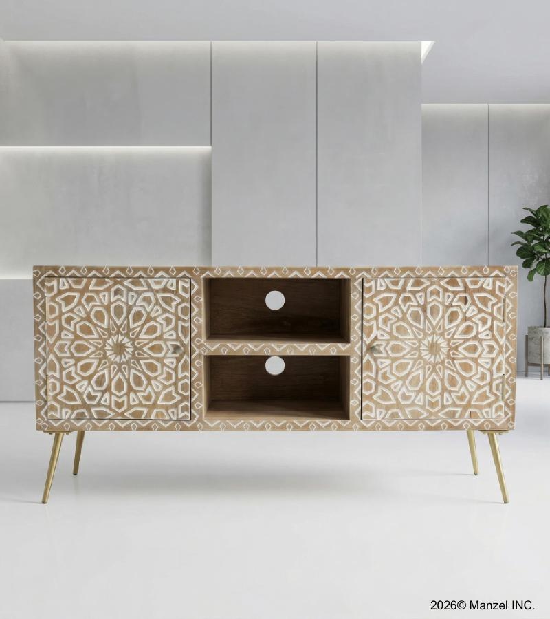 WOOD & METAL MEDIA CONSOLE