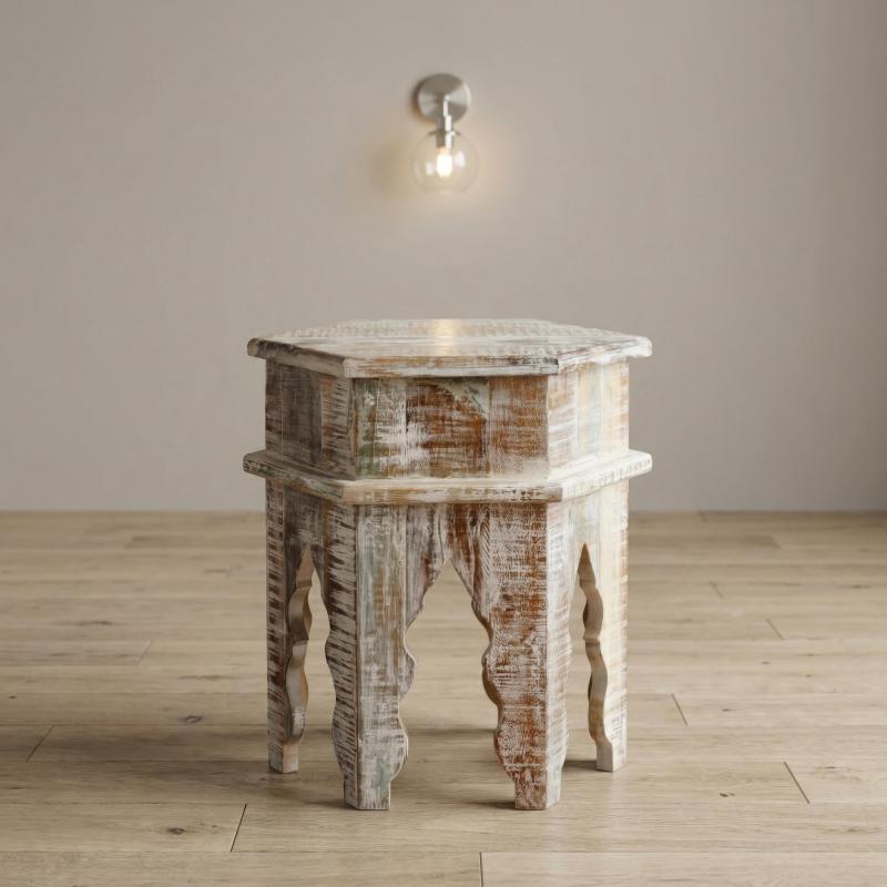 SOLID WOOD END TABLE SIDE TABLE
