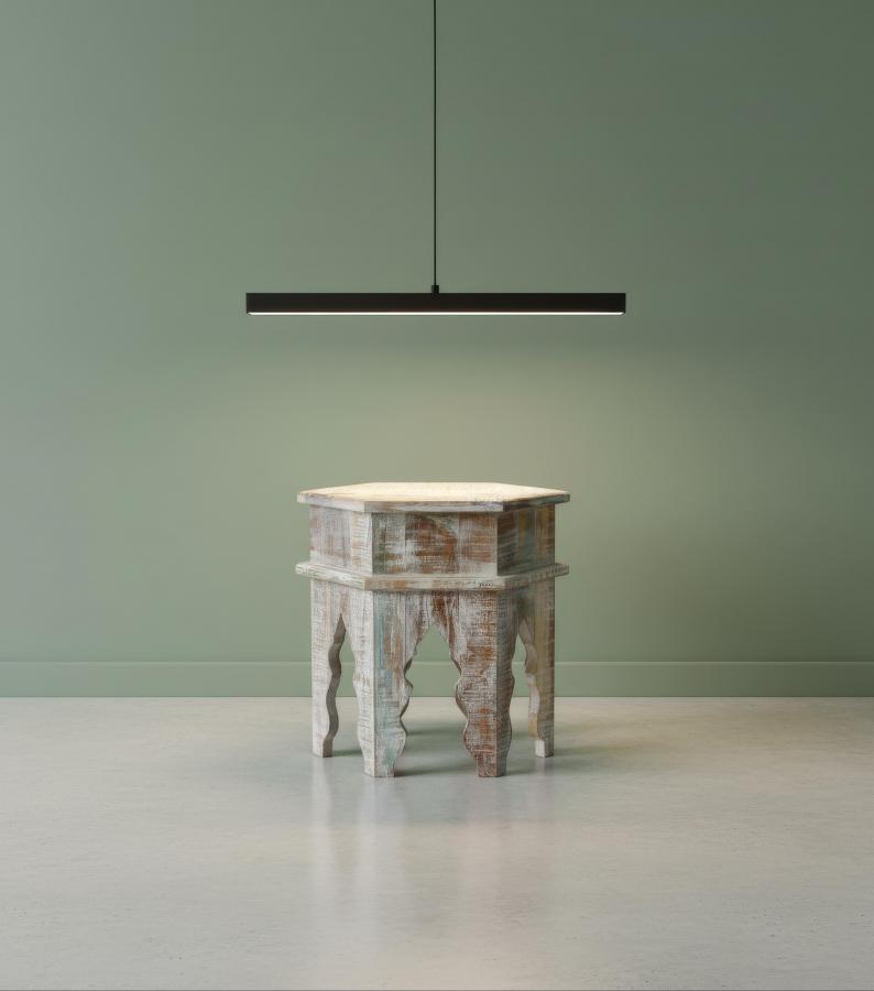 SOLID RECLAIMED TEAK WOOD END TABLE / NIGHTSTAND