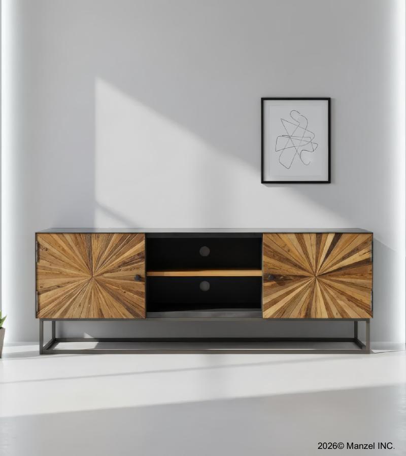 WOOD & IRON MEDIA CABINET
