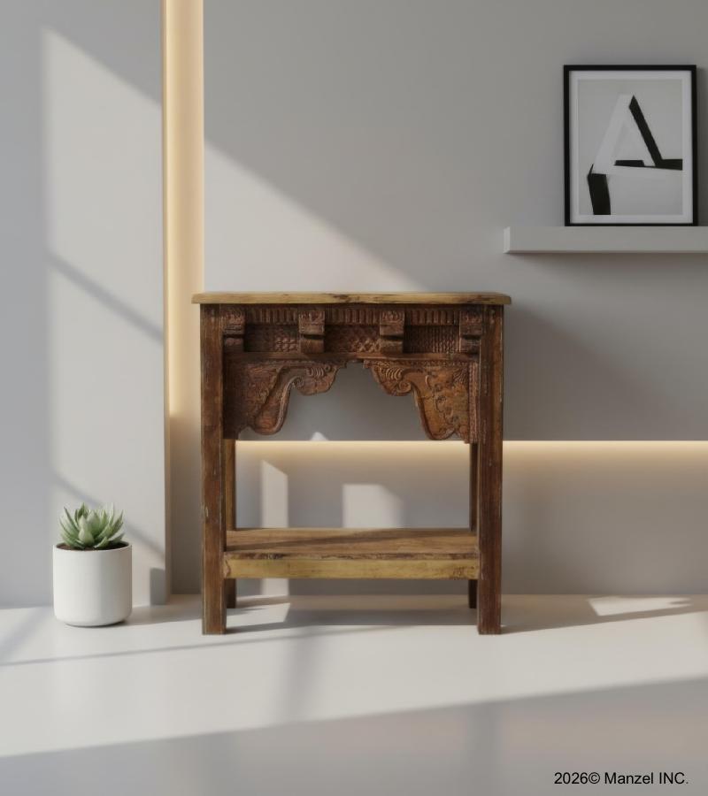 SOLID RECLAIMED WOOD CONSOLE TABLE DECORATIVE