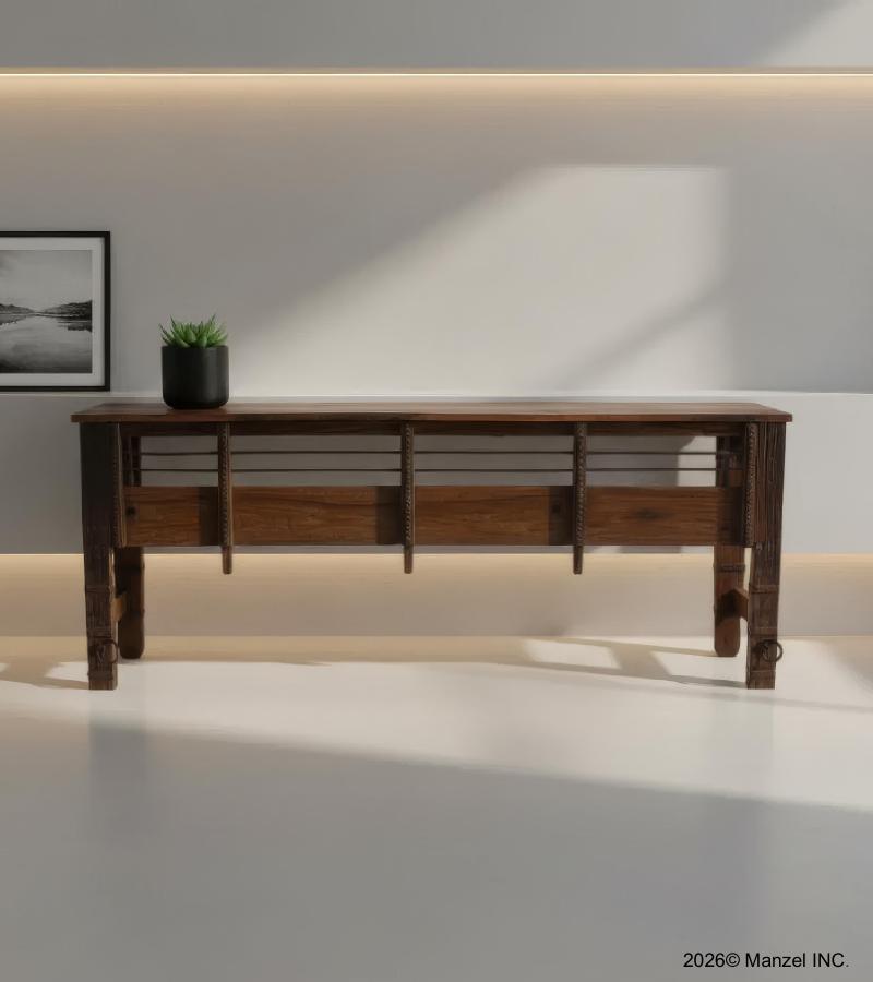 PRIMITIVE RECLAIMED & REPURPOSED CONSOLE / SOFA TABLE