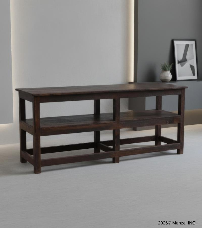 PRIMITIVE SOLID WOOD CONSOLE / SOFA TABLE