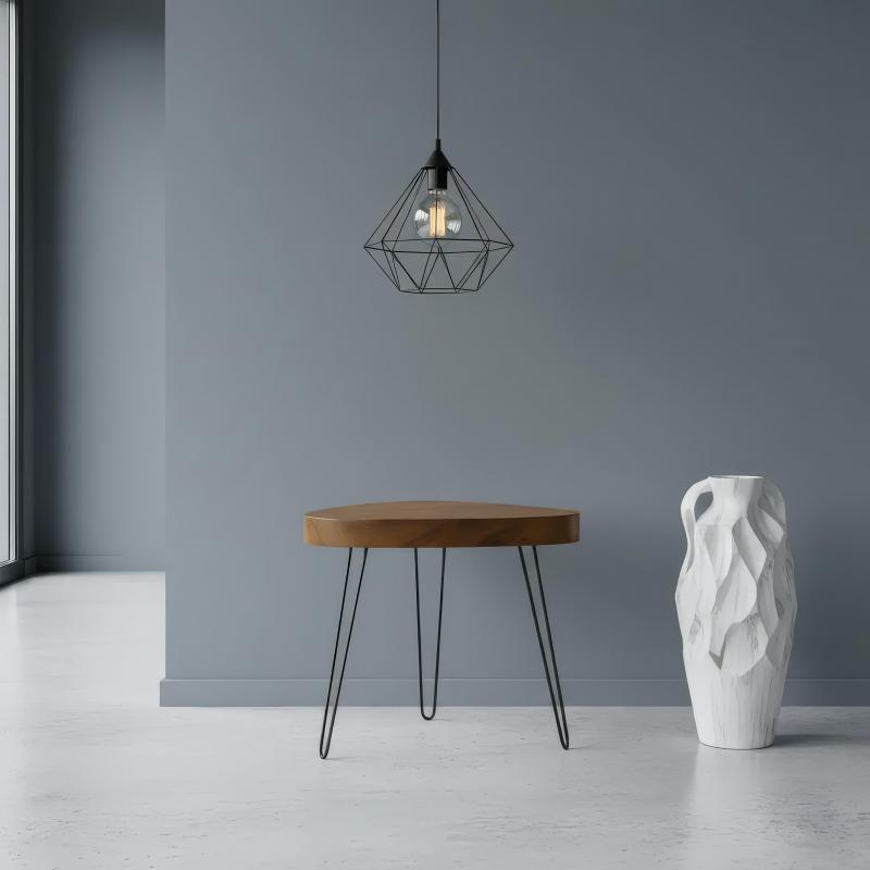 SOLID WOOD Elliptic end table