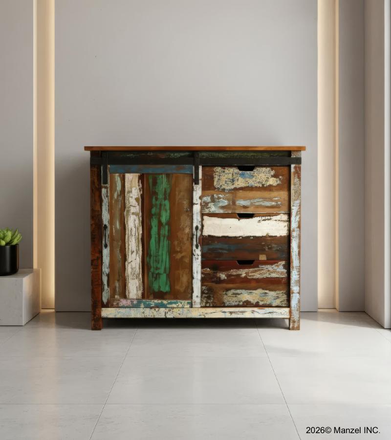 WOOD/IRON CABINET