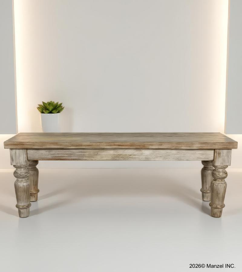 SOLID RECLAIMED TEAK WOOD BENCH
