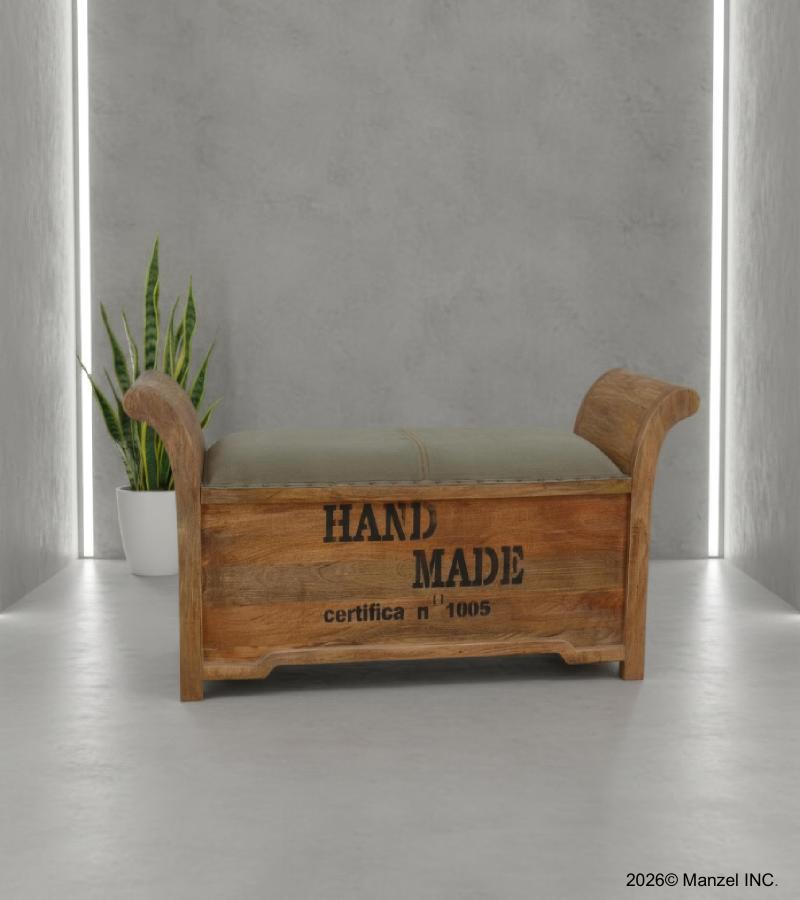 UPHOLSTERED STORAGE BENCH TRUNK