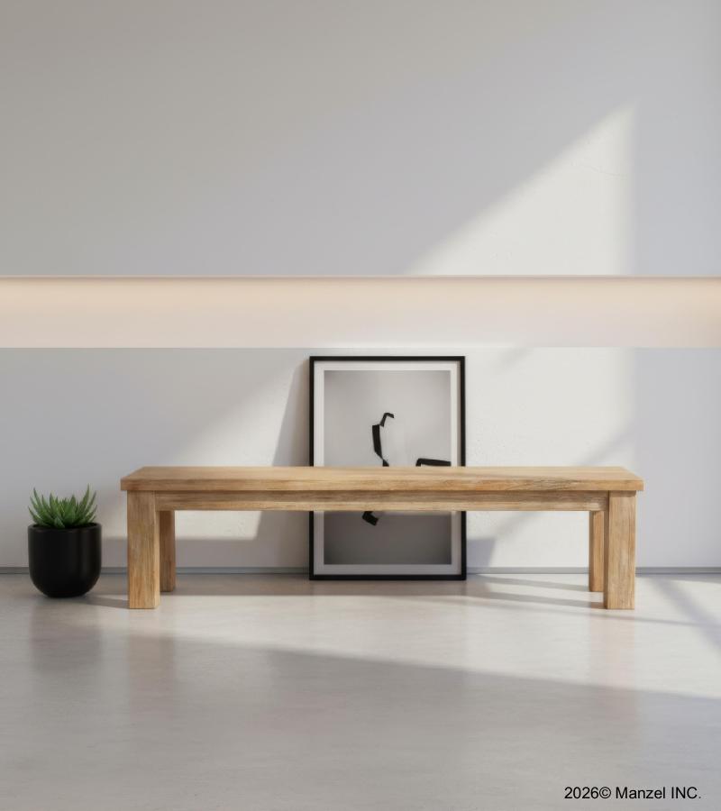 SOLID RECLAIMED TEAK WOOD BENCH