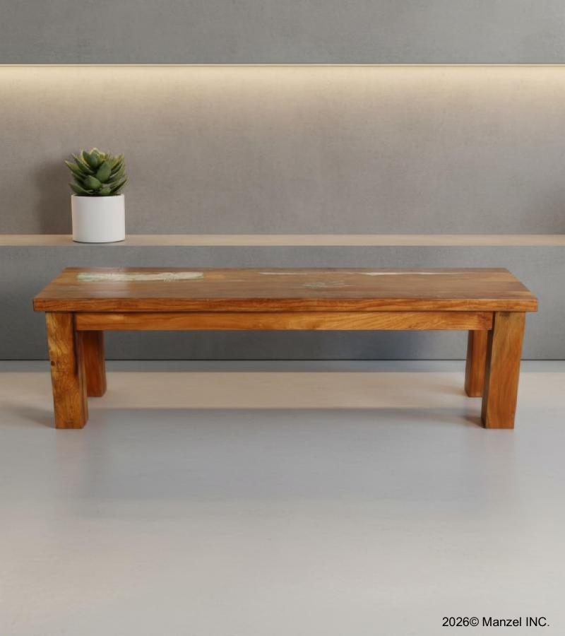 SOLID RECLAIMED TEAK WOOD BENCH