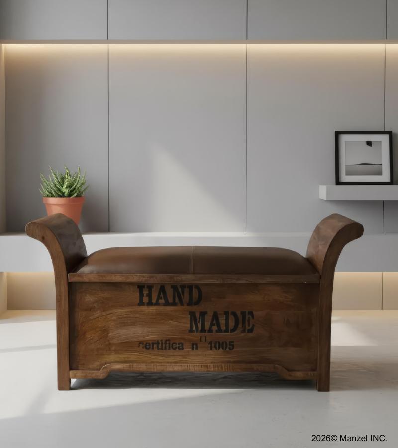 UPHOLSTERED STORAGE BENCH TRUNK