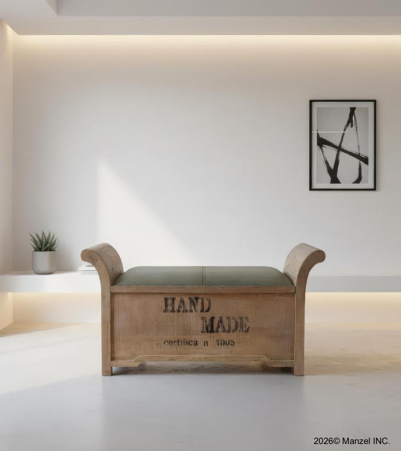 UPHOLSTERED STORAGE BENCH TRUNK