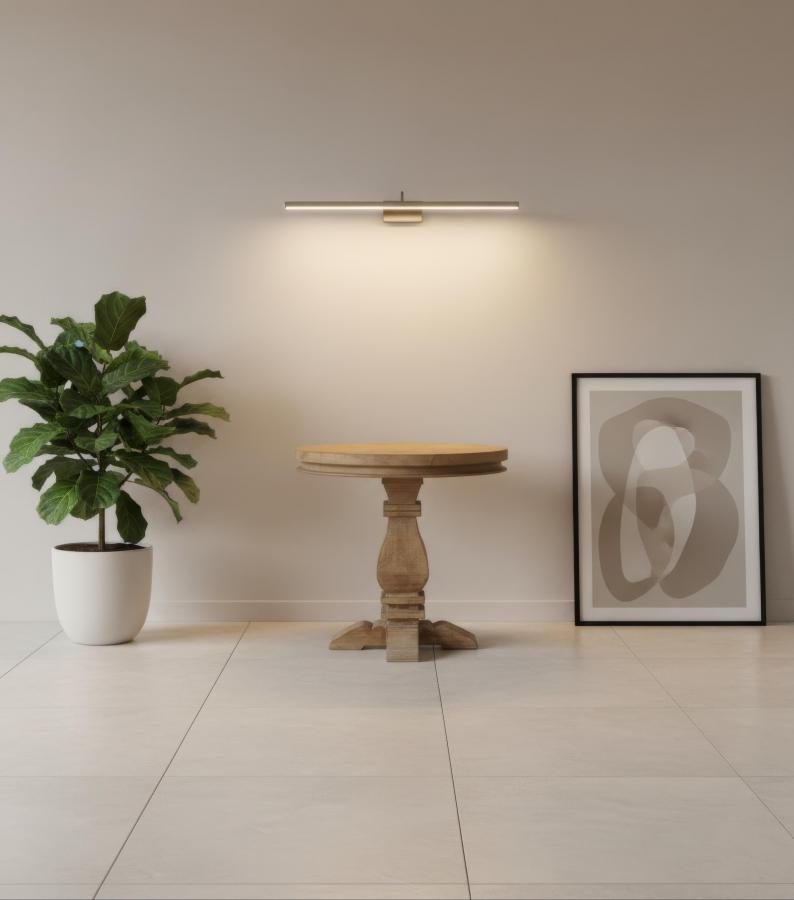 SOLID WOOD ROUND PEDESTAL END TABLE