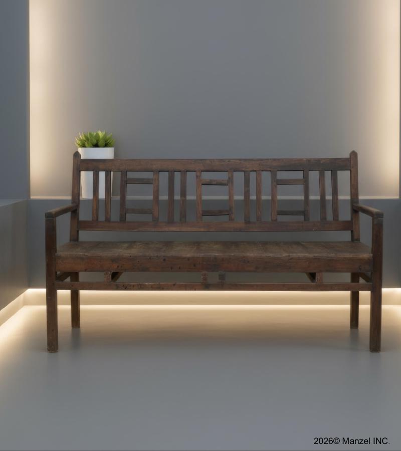 SOLID RECLAIMED TEAK BENCH