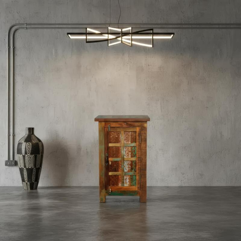 SOLID RECLAIMED TEAK WOOD SIDETABLE END TABLE