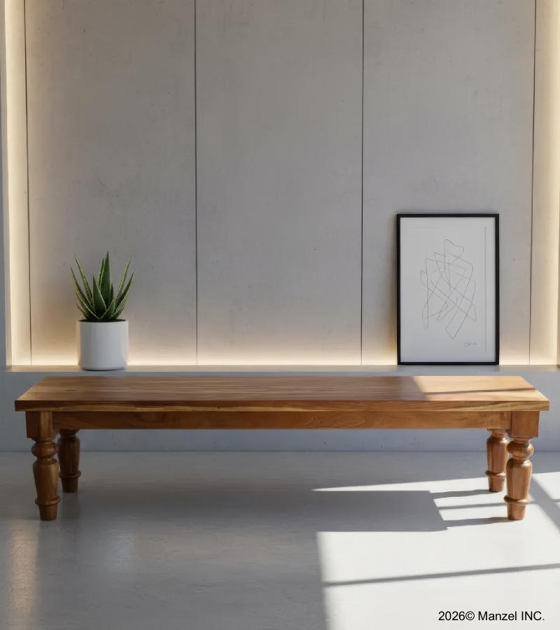 SOLID RECLAIMED TEAK WOOD BENCH