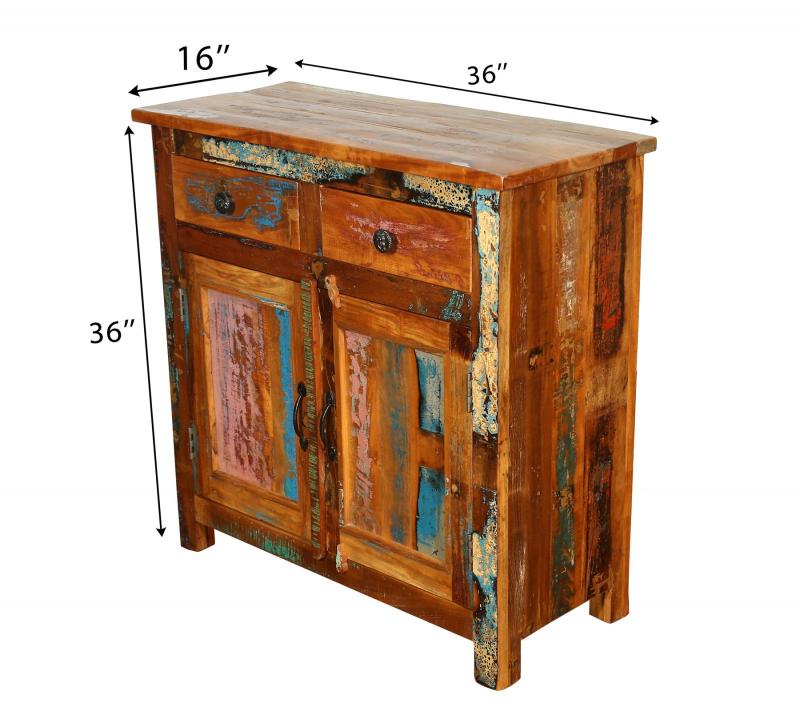 SOLID RECLAIMED TEAK WOOD SIDEBOARD CABINET