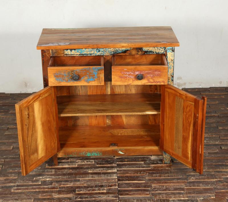 SOLID RECLAIMED TEAK WOOD SIDEBOARD CABINET