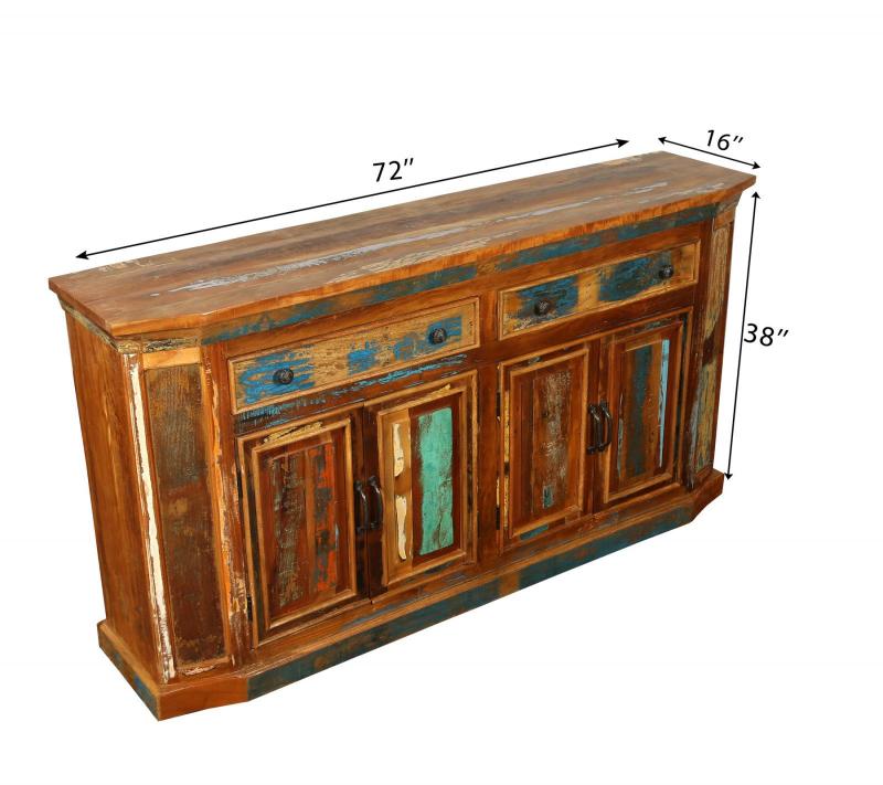 SOLID RECLAIMED TEAK WOOD SIDEBOARD