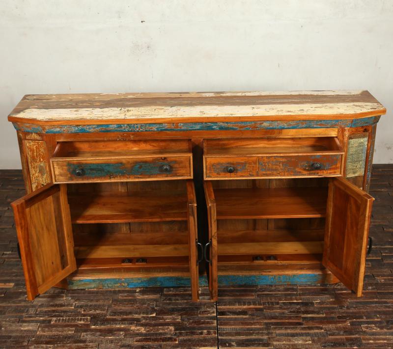 SOLID RECLAIMED TEAK WOOD SIDEBOARD