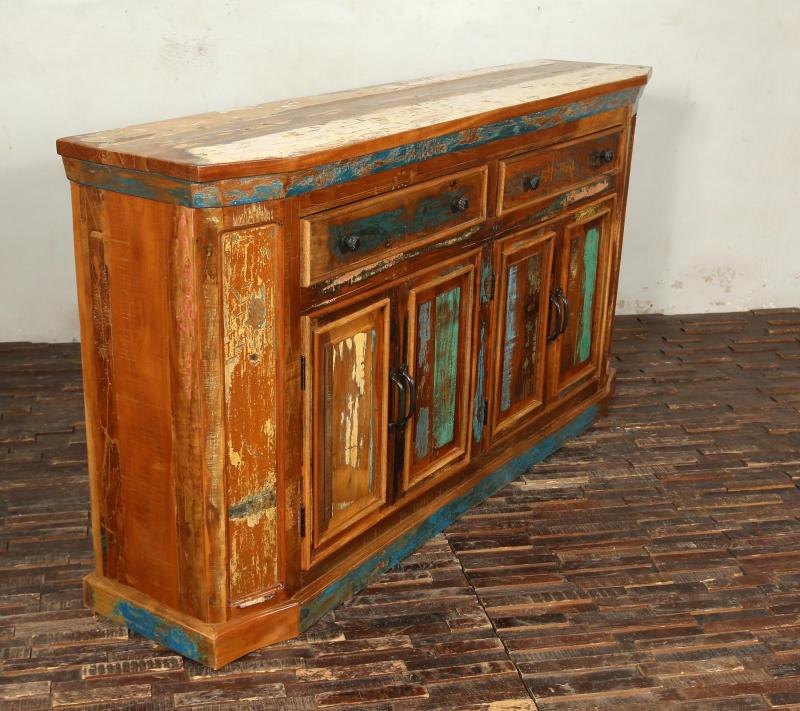 SOLID RECLAIMED TEAK WOOD SIDEBOARD