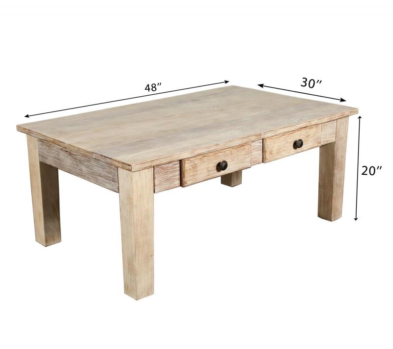 SOLID RECLAIMED TEAK WOOD COFFEE TABLE