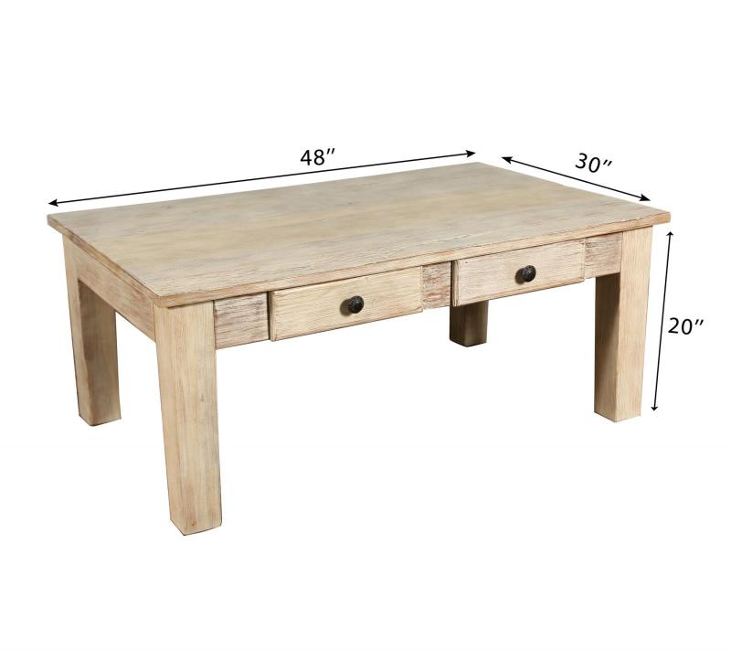 SOLID RECLAIMED TEAK WOOD COFFEE TABLE