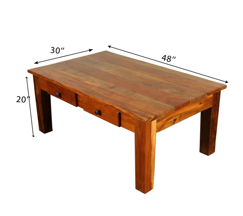 SOLID RECLAIMED TEAK WOOD COFFEE TABLE
