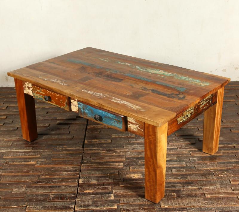 SOLID RECLAIMED TEAK WOOD COFFEE TABLE