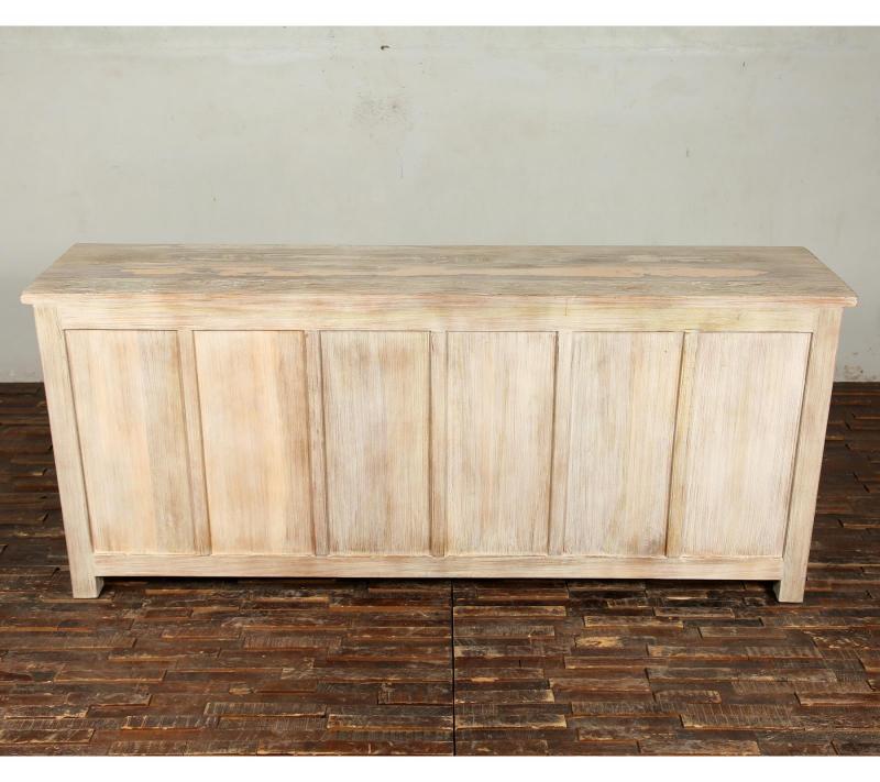 SOLID RECLAIMED TEAK SIDEBOARD 4 DRAWERS & 4 DOORS