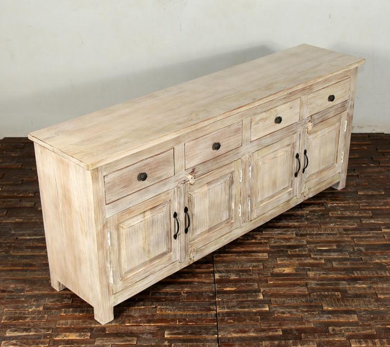 SOLID RECLAIMED TEAK WOOD SIDEBOARD