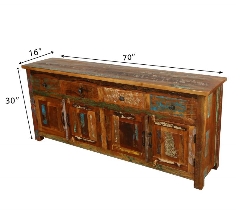 SOLID RECLAIMED TEAK WOOD SIDEBOARD