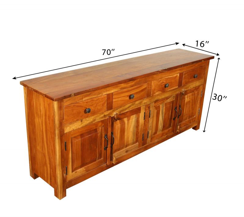 SOLID RECLAIMED TEAK WOOD SIDEBOARD