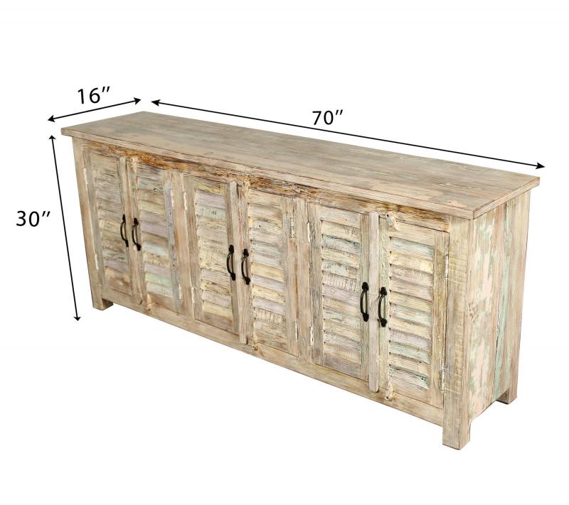 WOODEN  SHUTTER SIDEBOARD