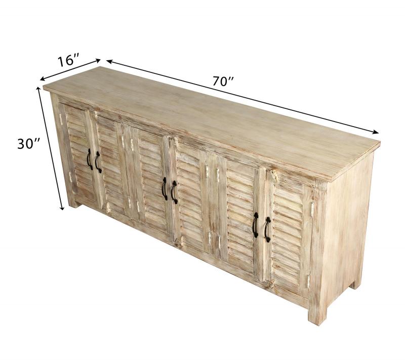 WOODEN  SHUTTER SIDEBOARD