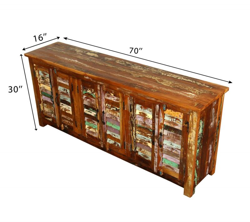 WOODEN  SHUTTER SIDEBOARD