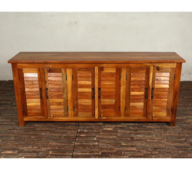 WOODEN  SHUTTER SIDEBOARD