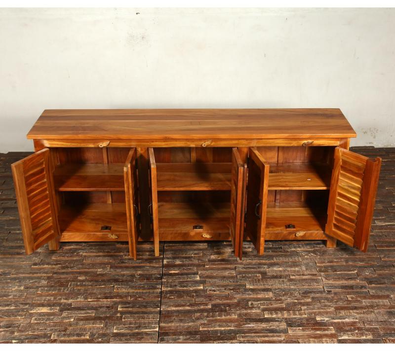 WOODEN  SHUTTER SIDEBOARD