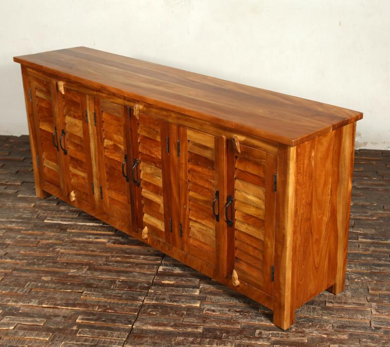 WOODEN  SHUTTER SIDEBOARD