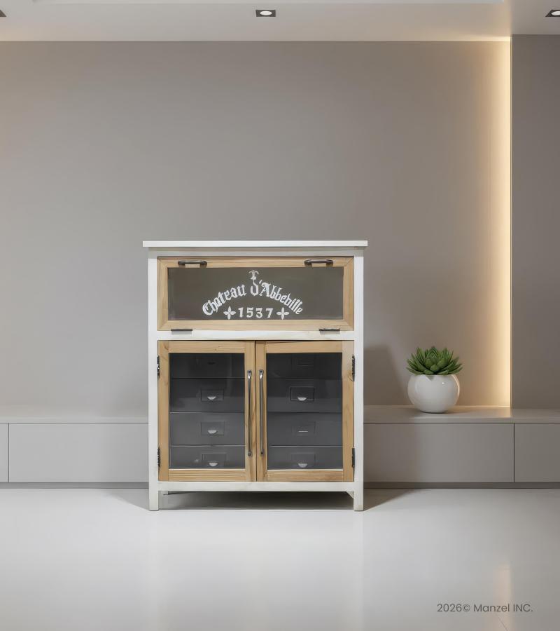 INDUSTRIAL CHIC IRON & WOOD APOTHECARY CABINET