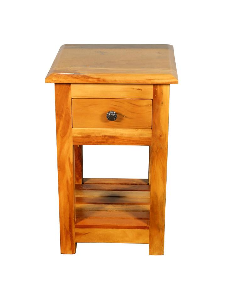 SOLID RECLAIMED TEAK WOOD END TABLE / NIGHT STAND