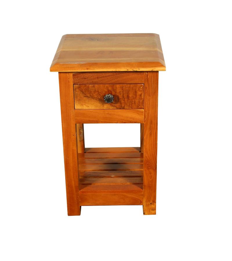 SOLID RECLAIMED TEAK WOOD END TABLE / NIGHT STAND