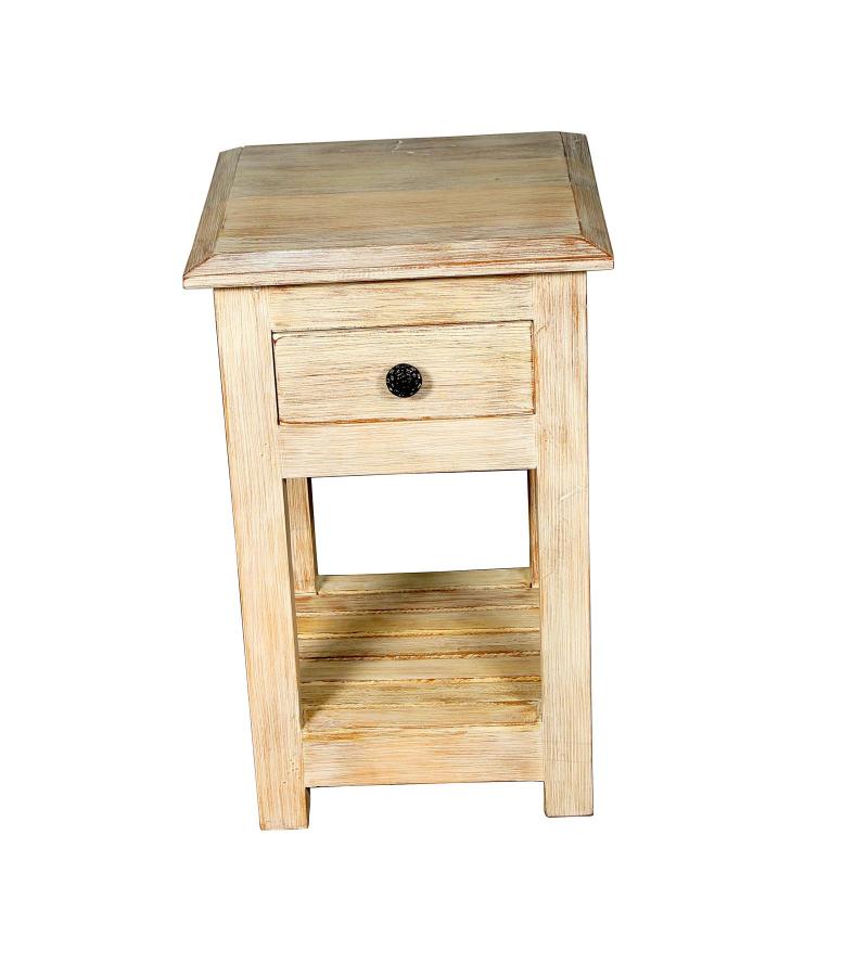 SOLID RECLAIMED TEAK WOOD END TABLE / NIGHT STAND