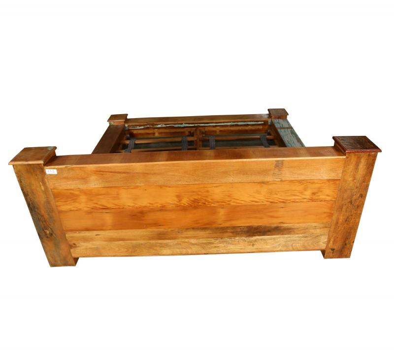 KING SOLID RECLAIMED TEAK WOOD BED