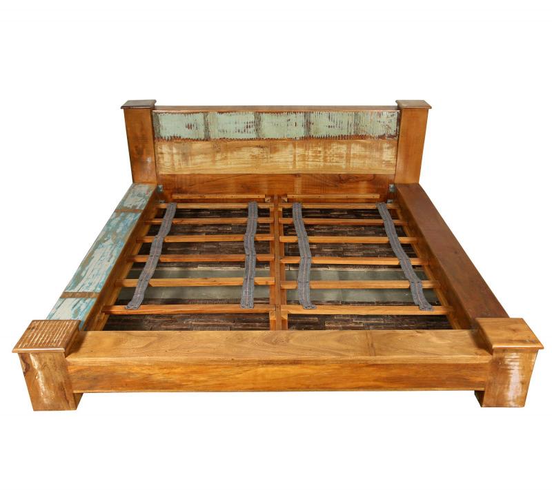 KING SOLID RECLAIMED TEAK WOOD BED
