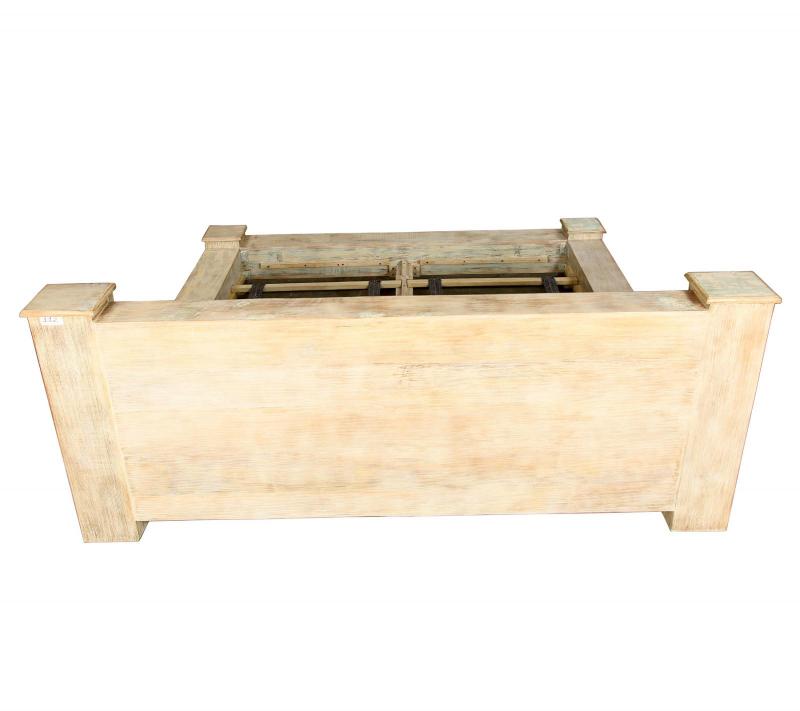 KING SOLID RECLAIMED TEAK WOOD BED