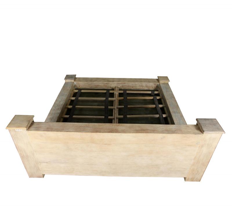 KING SOLID RECLAIMED TEAK WOOD BED