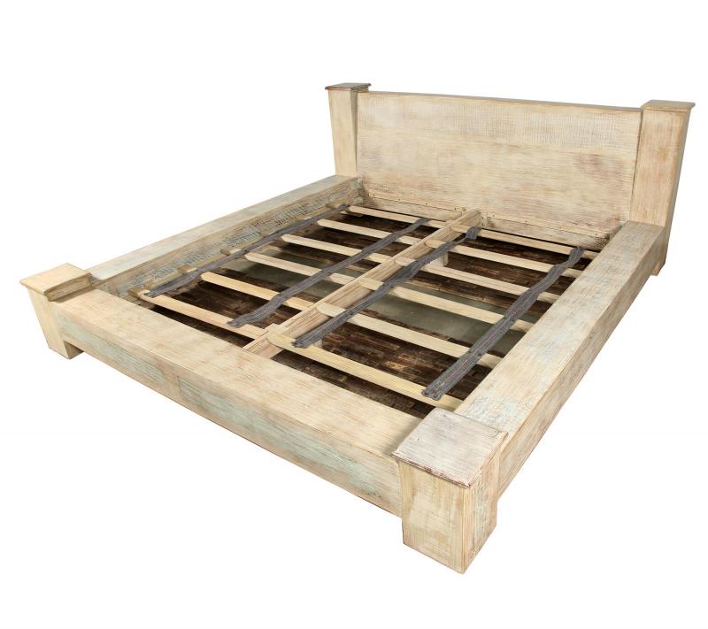 KING SOLID RECLAIMED TEAK WOOD BED